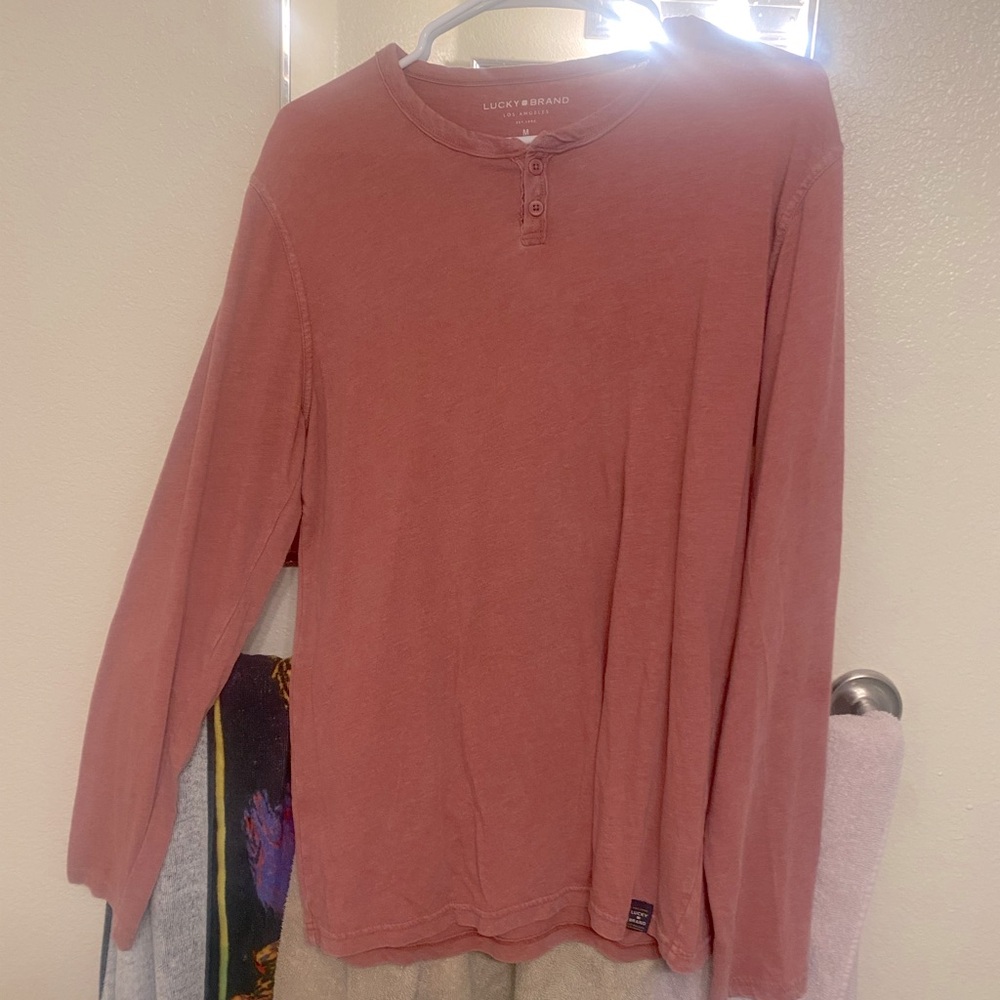 Lucky Brand t-shirt pink and orange